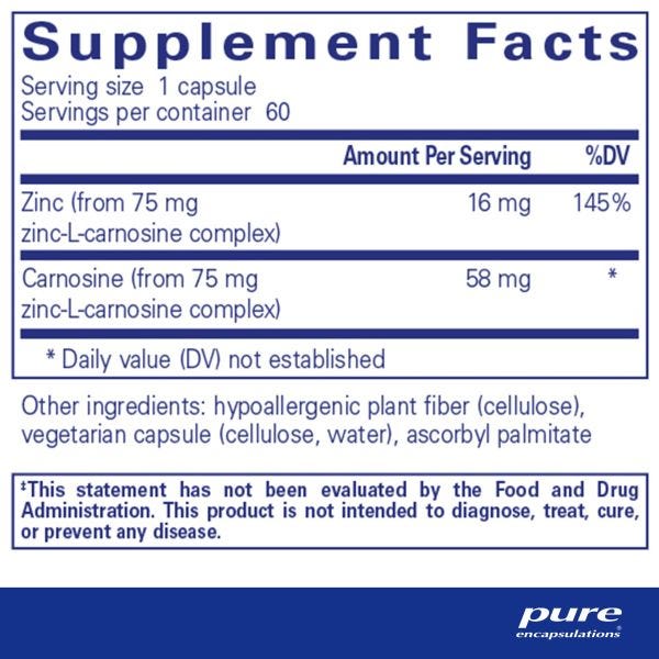 PCZ6 | Peptic-Care (Zinc-L-Carnosine) 60's