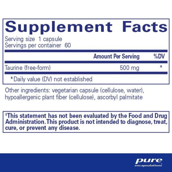 TA56 | Taurine 500 mg 60's