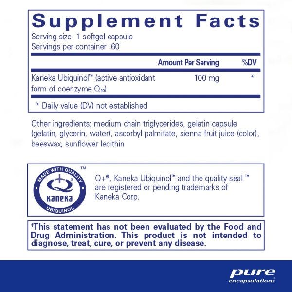 UQ16 | Ubiquinol-QH 100 mg 60's